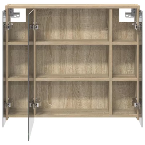  Fürdőszobai tükörszekrény Sonoma tölgy 73,5 x 16 x 62,5 cm