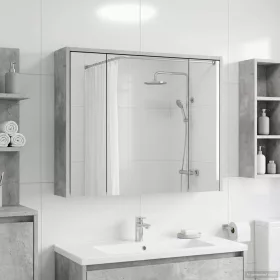    Fürdőszobai tükörszekrény Beton Szürke 73,5 x 16 x 62,5 cm