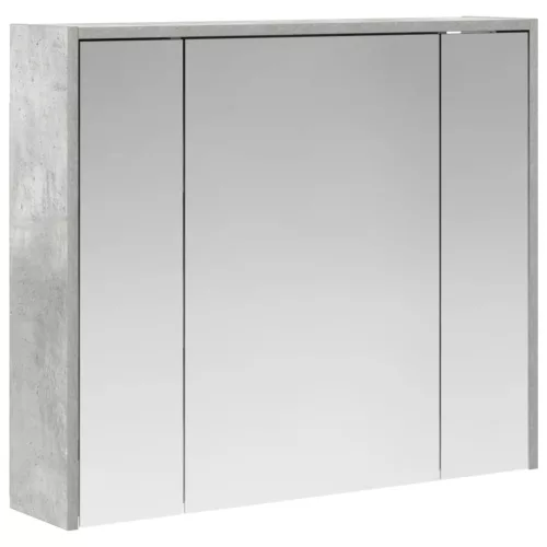  Fürdőszobai tükörszekrény Beton Szürke 73,5 x 16 x 62,5 cm