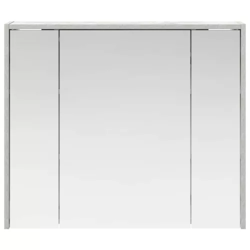  Fürdőszobai tükörszekrény Beton Szürke 73,5 x 16 x 62,5 cm