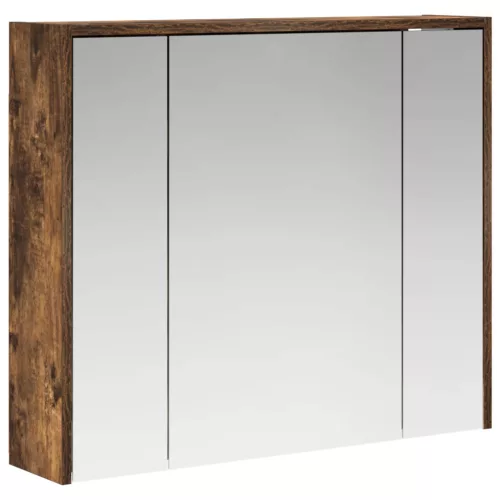  Fürdőszobai tükörszekrény Füstölt tölgy 73,5 x 16 x 62,5 cm