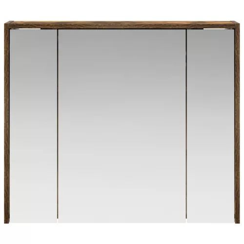  Fürdőszobai tükörszekrény Füstölt tölgy 73,5 x 16 x 62,5 cm