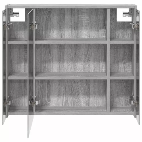  Fürdőszobai tükörszekrény Szürke Sonoma 73,5 x 16 x 62,5 cm