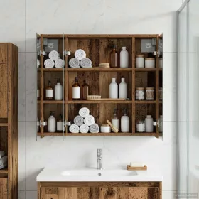    Fürdőszobai tükörszekrény Öreg fa 73,5 x 16 x 62,5 cm Faanyag