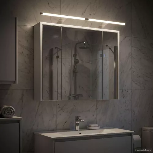  Fürdőszobai tükörszekrény Fehér 73,5 x 16 x 62,5 cm Faanyag