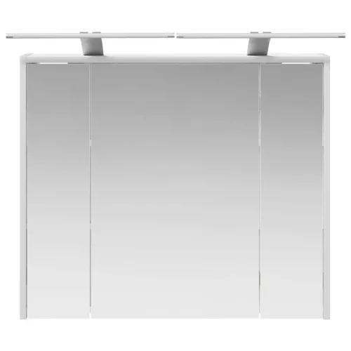  Fürdőszobai tükörszekrény Fehér 73,5 x 16 x 62,5 cm Faanyag