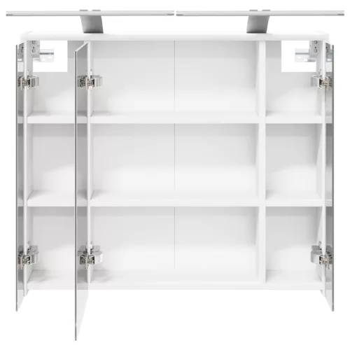  Fürdőszobai tükörszekrény Fehér 73,5 x 16 x 62,5 cm Faanyag