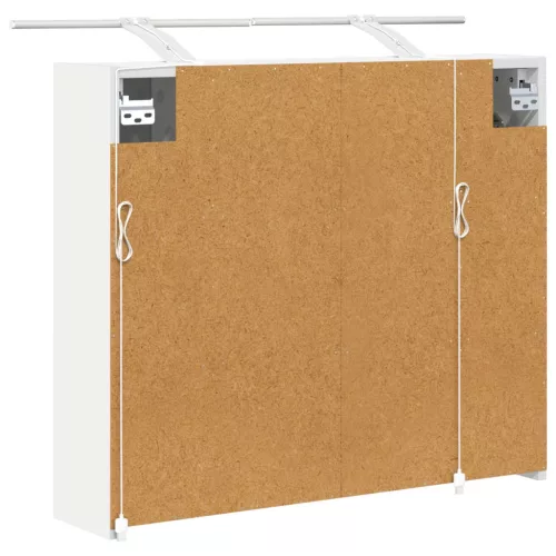  Fürdőszobai tükörszekrény Fehér 73,5 x 16 x 62,5 cm Faanyag