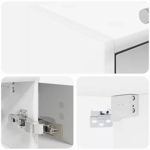  Fürdőszobai tükörszekrény Fehér 73,5 x 16 x 62,5 cm Faanyag