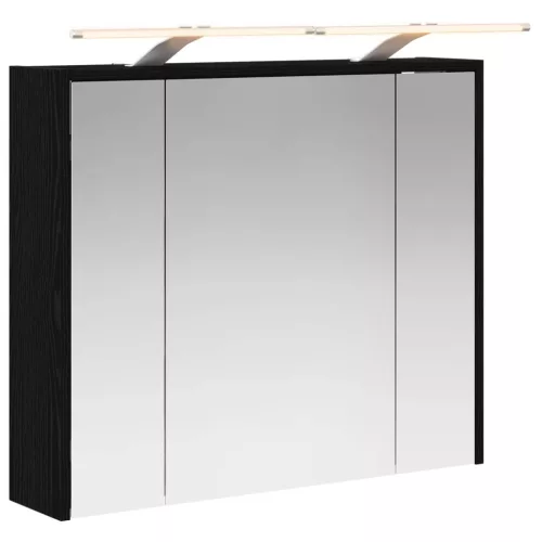  Fürdőszobai tükörszekrény Fekete tölgy 73,5 x 16 x 62,5 cm