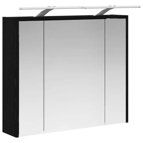  Fürdőszobai tükörszekrény Fekete tölgy 73,5 x 16 x 62,5 cm