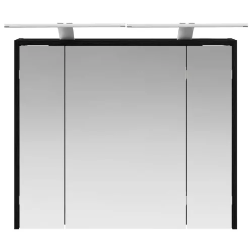  Fürdőszobai tükörszekrény Fekete tölgy 73,5 x 16 x 62,5 cm