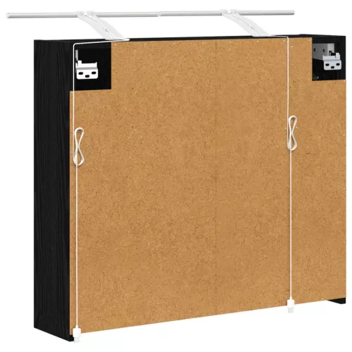  Fürdőszobai tükörszekrény Fekete tölgy 73,5 x 16 x 62,5 cm