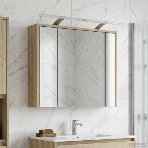  Fürdőszobai tükörszekrény Sonoma tölgy 73,5 x 16 x 62,5 cm