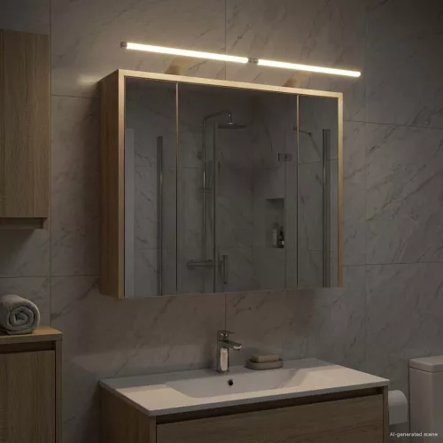  Fürdőszobai tükörszekrény Sonoma tölgy 73,5 x 16 x 62,5 cm