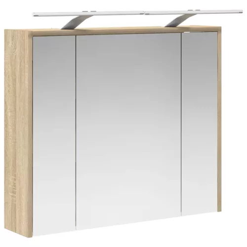  Fürdőszobai tükörszekrény Sonoma tölgy 73,5 x 16 x 62,5 cm