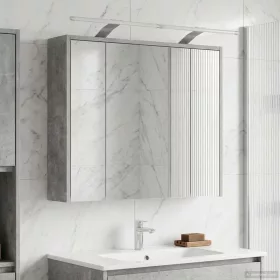    Fürdőszobai tükörszekrény Beton Szürke 73,5 x 16 x 62,5 cm