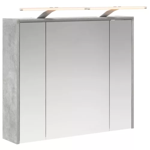  Fürdőszobai tükörszekrény Beton Szürke 73,5 x 16 x 62,5 cm