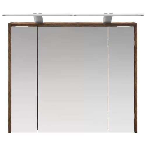  Fürdőszobai tükörszekrény Füstölt tölgy 73,5 x 16 x 62,5 cm