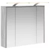  Fürdőszobai tükörszekrény Szürke Sonoma 73,5 x 16 x 62,5 cm