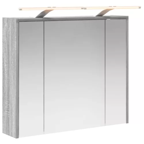  Fürdőszobai tükörszekrény Szürke Sonoma 73,5 x 16 x 62,5 cm