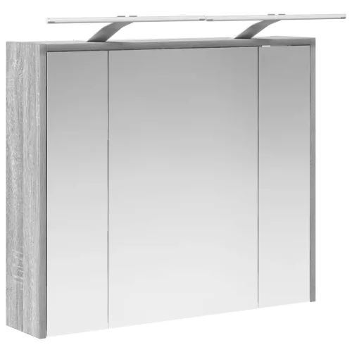  Fürdőszobai tükörszekrény Szürke Sonoma 73,5 x 16 x 62,5 cm