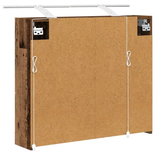  Fürdőszobai tükörszekrény Öreg fa 73,5 x 16 x 62,5 cm Faanyag