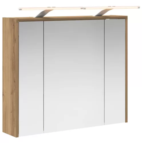  Fürdőszobai tükörszekrény Művészi tölgy 73,5 x 16 x 62,5 cm