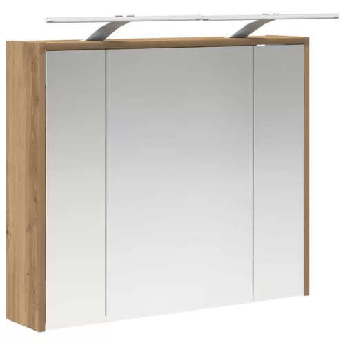  Fürdőszobai tükörszekrény Művészi tölgy 73,5 x 16 x 62,5 cm