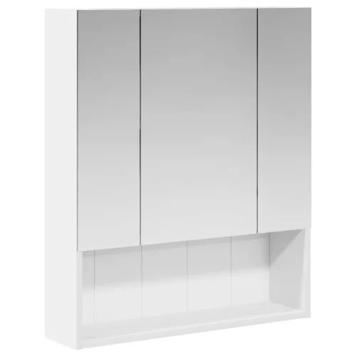  Fürdőszobai tükörszekrény Fehér 60 x 14.5 x 70 cm Faanyag