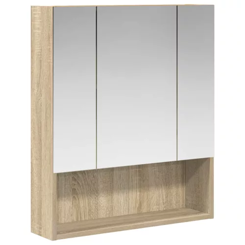  Fürdőszobai tükörszekrény Sonoma tölgy 60 x 14.5 x 70 cm