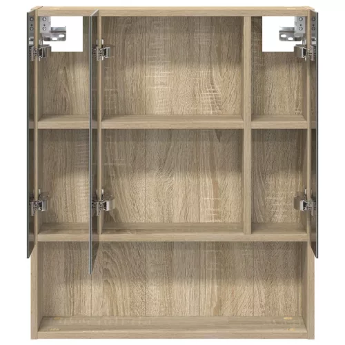  Fürdőszobai tükörszekrény Sonoma tölgy 60 x 14.5 x 70 cm