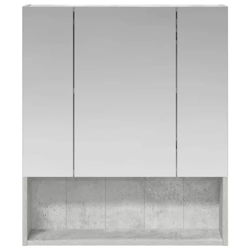  Fürdőszobai tükörszekrény Beton Szürke 60 x 14.5 x 70 cm