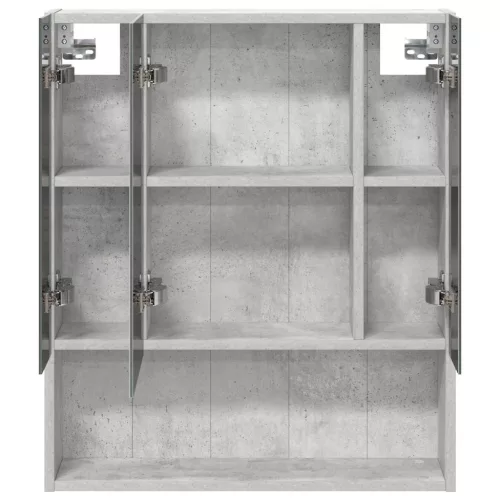  Fürdőszobai tükörszekrény Beton Szürke 60 x 14.5 x 70 cm