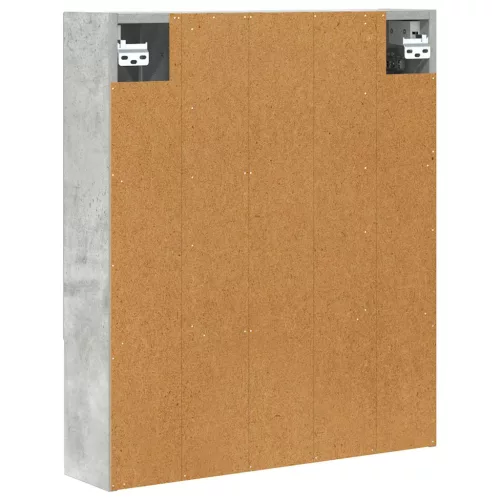  Fürdőszobai tükörszekrény Beton Szürke 60 x 14.5 x 70 cm
