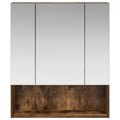  Fürdőszobai tükörszekrény Füstölt tölgy 60 x 14.5 x 70 cm