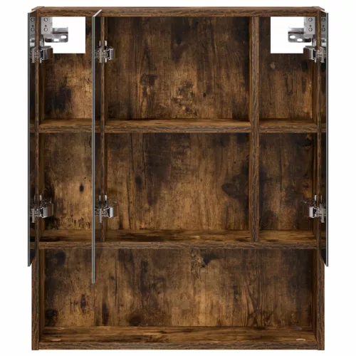  Fürdőszobai tükörszekrény Füstölt tölgy 60 x 14.5 x 70 cm