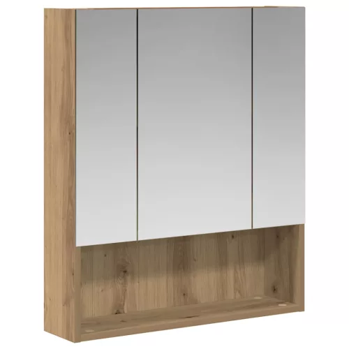  Fürdőszobai tükörszekrény Művészi tölgy 60 x 14.5 x 70 cm