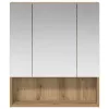  Fürdőszobai tükörszekrény Művészi tölgy 60 x 14.5 x 70 cm