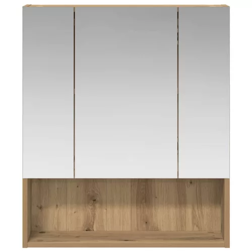  Fürdőszobai tükörszekrény Művészi tölgy 60 x 14.5 x 70 cm