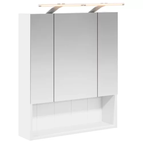  Fürdőszobai tükörszekrény Fehér 60 x 14.5 x 70 cm Faanyag