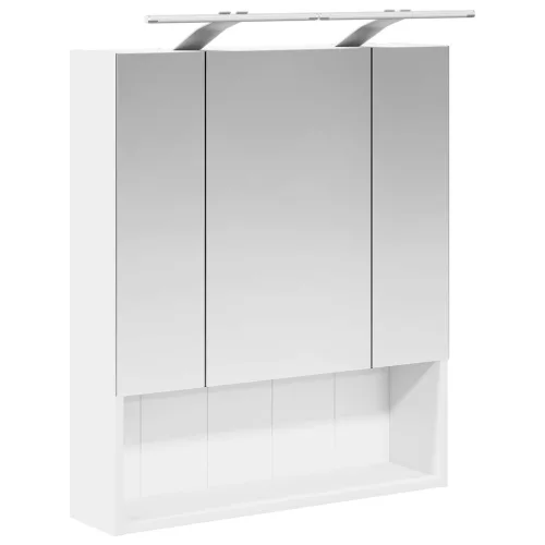  Fürdőszobai tükörszekrény Fehér 60 x 14.5 x 70 cm Faanyag