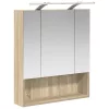  Fürdőszobai tükörszekrény Sonoma tölgy 60 x 14.5 x 70 cm