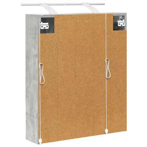  Fürdőszobai tükörszekrény Beton Szürke 60 x 14.5 x 70 cm