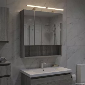    Fürdőszobai tükörszekrény Szürke Sonoma 60 x 14.5 x 70 cm