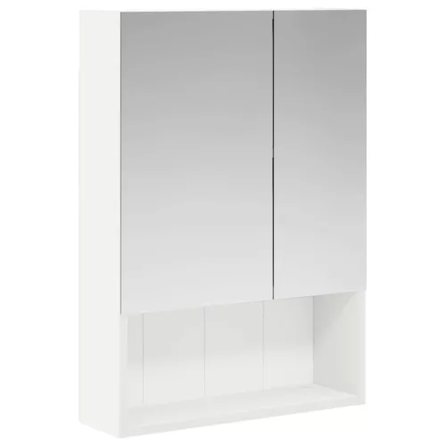  Fürdőszobai tükörszekrény Fehér 50 x 14,5 x 70 cm Faanyag