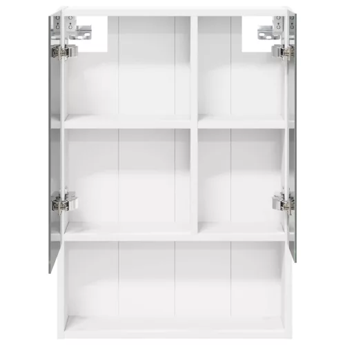  Fürdőszobai tükörszekrény Fehér 50 x 14,5 x 70 cm Faanyag