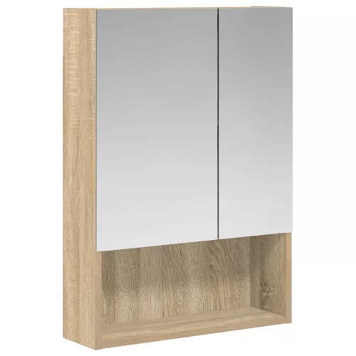  Fürdőszobai tükörszekrény Sonoma tölgy 50 x 14,5 x 70 cm