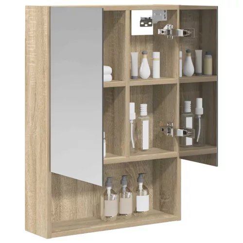  Fürdőszobai tükörszekrény Sonoma tölgy 50 x 14,5 x 70 cm
