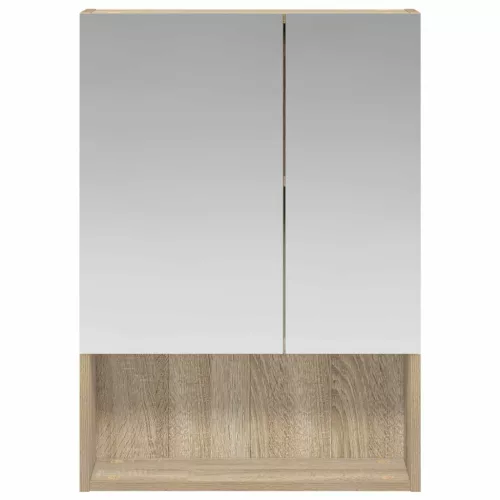  Fürdőszobai tükörszekrény Sonoma tölgy 50 x 14,5 x 70 cm